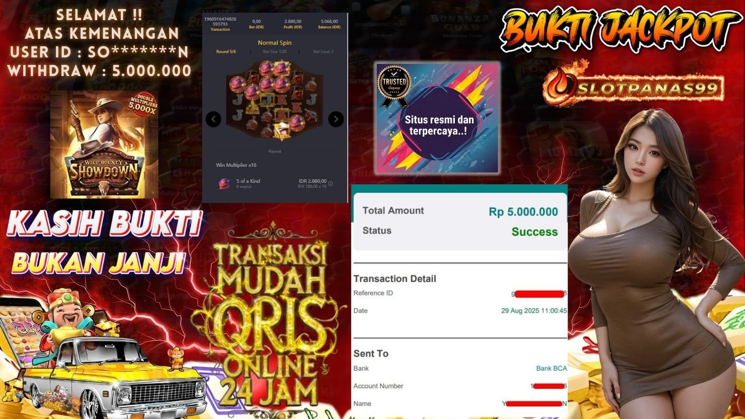 SLOTPANAS99 JACKPOT SLOT WILD BOUNTY SHOWDOWN